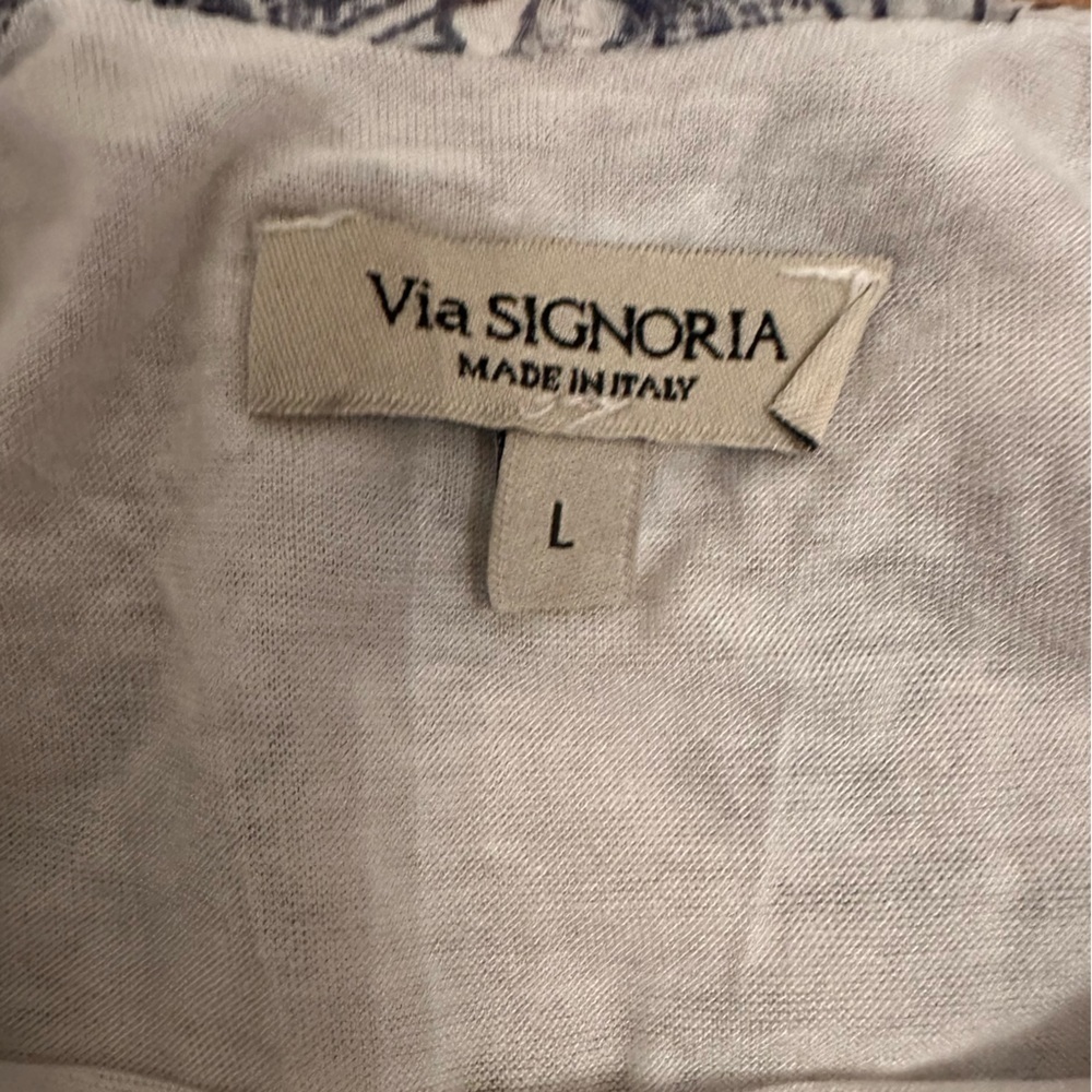 Via Signoria silk sleeveless top size L (h8) - Picture 11 of 11